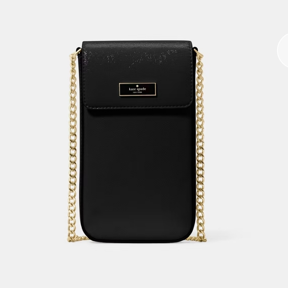 (1770) KATE SPADE Bridget Crinkle Leather Phone Crossbody